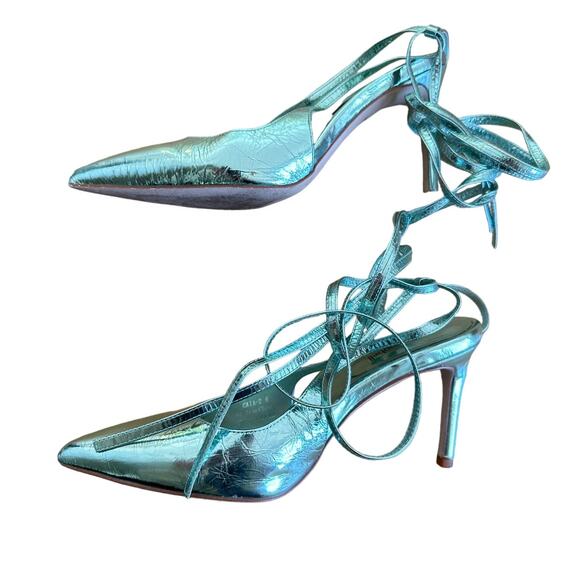 Jeffrey Campbell - Caia Pump in Mint Metallic Green - Picture 3 of 6